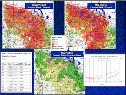 Available products for this application are satellite imagery, thematic maps, charts and data tables.